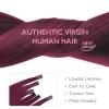 WENNALIFE I Tip Hair Extensions Human Hair, 50g 100s 14 Inch Auburn Ginger Remy Itip Human Hair Extensions Invisible Itips Straight I Tips Fusion Extensions Real Human Hair(U-#530 Light Burgundy)