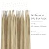 WENNALIFE I Tip Hair Extensions Human Hair, 50g 100s 14 Inch Auburn Ginger Remy Itip Human Hair Extensions Invisible Itips Straight I Tips Fusion Extensions Real Human Hair(I-#8B/60B Ash Brown with Platinum Blonde Highlights)