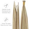 WENNALIFE I Tip Hair Extensions Human Hair, 50g 50s 18 Inch Dark Brown Remy Itip Human Hair Extensions Invisible Itips Straight I Tips Fusion Extensions Real Human Hair(#8B/60B Ash Brown with Platinum Blonde Highlights)