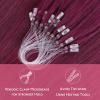 WENNALIFE I Tip Hair Extensions Human Hair, 50g 50s 18 Inch Dark Brown Remy Itip Human Hair Extensions Invisible Itips Straight I Tips Fusion Extensions Real Human Hair(M-#530 Light Burgundy)