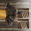 WENNALIFE I Tip Hair Extensions Human Hair, 50g 50s 18 Inch Dark Brown Remy Itip Human Hair Extensions Invisible Itips Straight I Tips Fusion Extensions Real Human Hair(U-#4/27/4 Balayage Chocolate Brown to Caramel Blonde)