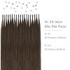 WENNALIFE I Tip Hair Extensions Human Hair, 50g 50s 18 Inch Dark Brown Remy Itip Human Hair Extensions Invisible Itips Straight I Tips Fusion Extensions Real Human Hair(I-#4 Chocolate Brown)
