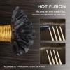 WENNALIFE I Tip Hair Extensions Human Hair, 50g 50s 18 Inch Dark Brown Remy Itip Human Hair Extensions Invisible Itips Straight I Tips Fusion Extensions Real Human Hair(U-#2A Light Dark Brown)
