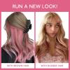 WENNALIFE I Tip Hair Extensions Human Hair, 50g 50s 18 Inch Platinum Blonde Remy Itip Human Hair Extensions Invisible Itips Straight I Tips Fusion Extensions Real Human Hair(I-#Peach Pink)