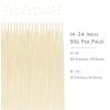WENNALIFE I Tip Hair Extensions Human Hair, 50g 50s 18 Inch Platinum Blonde Remy Itip Human Hair Extensions Invisible Itips Straight I Tips Fusion Extensions Real Human Hair(I-#60A Platinum Blonde)