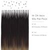 WENNALIFE I Tip Hair Extensions Human Hair, 50g 50s 18 Inch Platinum Blonde Remy Itip Human Hair Extensions Invisible Itips Straight I Tips Fusion Extensions Real Human Hair(I-#2/6/18 Dark Brown to Chestnut Brown and Dirty Blonde Highlighted)