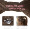 WENNALIFE I Tip Hair Extensions Human Hair, 50g 50s 18 Inch Platinum Blonde Remy Itip Human Hair Extensions Invisible Itips Straight I Tips Fusion Extensions Real Human Hair(M-#5 Light Ash Brown)