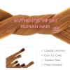 WENNALIFE I Tip Hair Extensions Human Hair, 50g 50s 18 Inch Platinum Blonde Remy Itip Human Hair Extensions Invisible Itips Straight I Tips Fusion Extensions Real Human Hair(U-#30 Auburn Ginger)