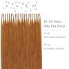 WENNALIFE I Tip Hair Extensions Human Hair, 50g 50s 18 Inch Platinum Blonde Remy Itip Human Hair Extensions Invisible Itips Straight I Tips Fusion Extensions Real Human Hair(I-#30 Auburn Ginger)