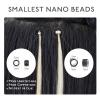 WENNALIFE I Tip Hair Extensions Human Hair, 50g 50s 18 Inch Platinum Blonde Remy Itip Human Hair Extensions Invisible Itips Straight I Tips Fusion Extensions Real Human Hair(N-#60A Platinum Blonde)