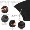 WENNALIFE Sew in Hair Extensions Real Human Hair, 18 Inch 90g Jet Black Machine Weft Hair Extensions Remy Hair Hand Tied Weft