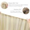 WENNALIFE Sew in Hair Extensions Real Human Hair, 18 Inch 90g Natural Black Machine Weft Remy Hair Hand Tied Weft Straight Extensiones De Cabello Hmano(#17A/60A Ash Blonde Highlighted Platinum Blonde)