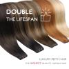 WENNALIFE Sew in Hair Extensions Real Human Hair, 18 Inch 90g Natural Black Machine Weft Remy Hair Hand Tied Weft Straight Extensiones De Cabello Hmano(Ge-#530 Light Burgundy)