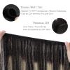 WENNALIFE Sew in Hair Extensions Real Human Hair, 18 Inch 90g Natural Black Machine Weft Remy Hair Hand Tied Weft Straight Extensiones De Cabello Hmano(#1B/19/1B Balayage Natural Black to Light Blonde)