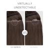 WENNALIFE Sew in Hair Extensions Real Human Hair, 18 Inch 90g Natural Black Machine Weft Remy Hair Hand Tied Weft Straight Extensiones De Cabello Hmano(2.0Ge-#2 Dark Brown)