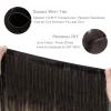 WENNALIFE Sew in Hair Extensions Real Human Hair, 18 Inch 90g Natural Black Machine Weft Remy Hair Hand Tied Weft Straight Extensiones De Cabello Hmano(#2/6/18 Dark Brown to Chestnut Brown and Dirty Blonde Highlighted)
