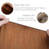 WENNALIFE Sew in Hair Extensions Real Human Hair, 18 Inch 90g Natural Black Machine Weft Remy Hair Hand Tied Weft Straight Extensiones De Cabello Hmano(#330 Cinnamon Terra Copper)