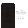 WENNALIFE Sew in Hair Extensions Real Human Hair, 18 Inch 90g Natural Black Machine Weft Remy Hair Hand Tied Weft Straight Extensiones De Cabello Hmano(Ge-#2 Dark Brown)