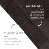 WENNALIFE Sew in Hair Extensions Real Human Hair, 18 Inch 90g Natural Black Machine Weft Remy Hair Hand Tied Weft Straight Extensiones De Cabello Hmano(Ge-#2A Light Dark Brown)