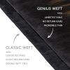 WENNALIFE Sew in Hair Extensions Real Human Hair, 18 Inch 90g Natural Black Machine Weft Remy Hair Hand Tied Weft Straight Extensiones De Cabello Hmano(Ge-#1B/6/1B Balayage Natural Black to Chestnut Brown)