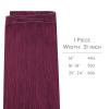 WENNALIFE Sew in Hair Extensions Real Human Hair, 18 Inch 90g Natural Black Machine Weft Remy Hair Hand Tied Weft Straight Extensiones De Cabello Hmano(Ge-#530 Light Burgundy)