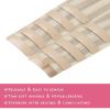 WENNALIFE Tape in Hair Extensions Human Hair Ash Blonde Highlighted Platinum Blonde Tape in Extensions, 10pcs 25g 18 inch Remy Invisible Tape Ins Straight Soft Real Human Hair Tape in Extensions