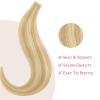 WENNALIFE Tape in Hair Extensions Human Hair Light Blonde Highlighted Golden Blonde Tape in Extensions, 10pcs 25g 18 inch Remy Invisible Tape Ins Straight Soft Real Human Hair Tape in Extensions