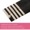 WENNALIFE Tape in Hair Extensions Human Hair Natural Black Tape in Extensions, 10pcs 30g 20 inch Remy Invisible Tape Ins Straight Colored Soft Real Human Hair Tape in Extensions Refill Set Extensions