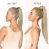 WENNALIFE Wire Hair Extensions (Increase 50% Lifespan) Real Human Hair 18 inch 95g Balayage Chocolate Brown to Honey Blonde Remy Wire Hair Extensions Invisible Transparent Real(Pony-#16/22 Light Blonde Highlighted Golden Blonde)