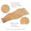 WENNALIFE Wire Hair Extensions (Increase 50% Lifespan) Real Human Hair 18 inch 95g Balayage Chocolate Brown to Honey Blonde Remy Wire Hair Extensions Invisible Transparent Real(#16A Strawberry Blonde)