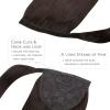 WENNALIFE Wire Hair Extensions (Increase 50% Lifespan) Real Human Hair 18 inch 95g Balayage Chocolate Brown to Honey Blonde Remy Wire Hair Extensions Invisible Transparent Real(Pony-#2 Dark Brown)