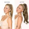 WENNALIFE Wire Hair Extensions (Increase 50% Lifespan) Real Human Hair 18 inch 95g Balayage Chocolate Brown to Honey Blonde Remy Wire Hair Extensions Invisible Transparent Real(Pony-#4/27 Balayage Chocolate Brown to Caramel Blonde)