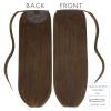 WENNALIFE Wire Hair Extensions (Increase 50% Lifespan) Real Human Hair 18 inch 95g Jet Black Remy Hair Invisible Transparent Wire Fish Line Straight Reusable Natural Extensiones De Cabello Humano(Pony-#4 Chocolate Brown)