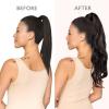 WENNALIFE Wire Hair Extensions (Increase 50% Lifespan) Real Human Hair 18 inch 95g Jet Black Remy Hair Invisible Transparent Wire Fish Line Straight Reusable Natural Extensiones De Cabello Humano(Pony-#1B Natural Black)