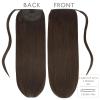 WENNALIFE Wire Hair Extensions (Increase 50% Lifespan) Real Human Hair 18 inch 95g Light Dark Brown Remy Wire Hair Extensions Invisible Transparent Fish Line Straight Real(Pony-#2A Light Dark Brown)