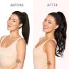 WENNALIFE Wire Hair Extensions (Increase 50% Lifespan) Real Human Hair 18 inch 95g Light Dark Brown Remy Wire Hair Extensions Invisible Transparent Fish Line Straight Real(Pony-#2A Light Dark Brown)