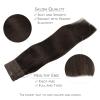 WENNALIFE Wire Hair Extensions (Increase 50% Lifespan) Real Human Hair 18 inch 95g Light Dark Brown Remy Wire Hair Extensions Invisible Transparent Fish Line Straight Real(#2 Dark Brown)