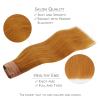 WENNALIFE Wire Hair Extensions (Increase 50% Lifespan) Real Human Hair 18 inch 95g Light Dark Brown Remy Wire Hair Extensions Invisible Transparent Fish Line Straight Real(#30 Auburn Ginger)