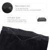 WENNALIFE Wire Hair Extensions (Increase 50% Lifespan) Real Human Hair 18 inch 95g Light Dark Brown Remy Wire Hair Extensions Invisible Transparent Fish Line Straight Real(#1 Jet Black)