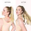 WENNALIFE Wire Hair Extensions (Increase 50% Lifespan) Real Human Hair 18 inch 95g Light Dark Brown Remy Wire Hair Extensions Invisible Transparent Fish Line Straight Real(Pony-#3/8/613 Walnut Brown to Ash Brown and Bleach Blonde)