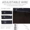 WENNALIFE Wire Hair Extensions (Increase 50% Lifespan) Real Human Hair 18 inch 95g Light Dark Brown Remy Wire Hair Extensions Invisible Transparent Fish Line Straight Real(#1/2/4 Ombre Dark Brown to Light Chestnut Brown)