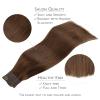 WENNALIFE Wire Hair Extensions (Increase 50% Lifespan) Real Human Hair 18 inch 95g Light Dark Brown Remy Wire Hair Extensions Invisible Transparent Fish Line Straight Real(#4 Chocolate Brown)