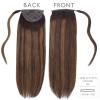 WENNALIFE Wire Hair Extensions (Increase 50% Lifespan) Real Human Hair 18 inch 95g Light Dark Brown Remy Wire Hair Extensions Invisible Transparent Fish Line Straight Real(Pony-#2/6/2 Dark Brown Mixed Chestnut Brown)