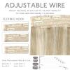 WENNALIFE Wire Hair Extensions (Increase 50% Lifespan) Real Human Hair 18 inch 95g Light Dark Brown Remy Wire Hair Extensions Invisible Transparent Fish Line Straight Real(#18A/613A Dirty Blonde Highlighted Bleach Blonde)