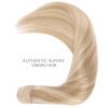 WENNALIFE Wire Hair Extensions (Increase 50% Lifespan) Real Human Hair 18 inch 95g Natural Black Chestnut Brown Remy Hair Extensions Invisible Transparent Wire Real(Pony-#18A/613A Dirty Blonde Highlighted Bleach Blonde)