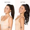 WENNALIFE Wire Hair Extensions (Increase 50% Lifespan) Real Human Hair 18 inch 95g Natural Black Chestnut Brown Remy Hair Extensions Invisible Transparent Wire Real(Pony-#2 Dark Brown)