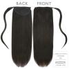 WENNALIFE Wire Hair Extensions (Increase 50% Lifespan) Real Human Hair 18 inch 95g Natural Black Chestnut Brown Remy Hair Extensions Invisible Transparent Wire Real(Pony-#1B Natural Black)