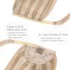 WENNALIFE Wire Hair Extensions (Increase 50% Lifespan) Real Human Hair 18 inch 95g Natural Black Chestnut Brown Remy Hair Extensions Invisible Transparent Wire Real(Pony-#18A/613A Dirty Blonde Highlighted Bleach Blonde)