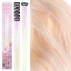 WENNALIFE Hair Tinsel Clip In for Girls Champagne, 6pcs 24 inch Hair Tinsel Clips Tinsel Hair Extensions Clip in Colorful Glitter Tinsel Hair Clips Sparkle Fairy Hair Accessories for Kids(C-#Bright White)