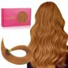 WENNALIFE I Tip Hair Extensions Human Hair, 50g 100s 14 Inch Auburn Ginger Remy Itip Human Hair Extensions Invisible Itips Straight I Tips Fusion Extensions Real Human Hair(U-#30 Auburn Ginger)